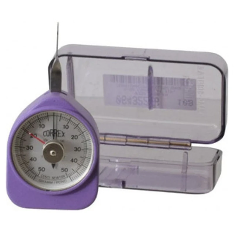 CORREX Tension/Compression Gage with Flat Feeler Tip, Range: 0.3 - 3 grams, 0333.0003 F - 31-001-1